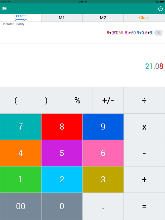 DigiColor Calculator iPad screenshot