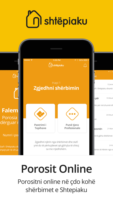 Screenshot #1 pour Shtepiaku – Porosit Sherbimet Online
