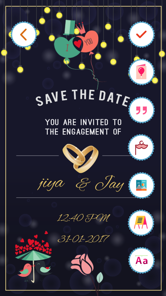 Engagement Invitation Cards Maker - 1.1 - (iOS)