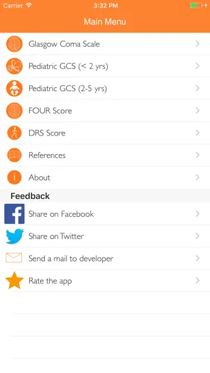 Coma Scales iPhone Screenshot 1