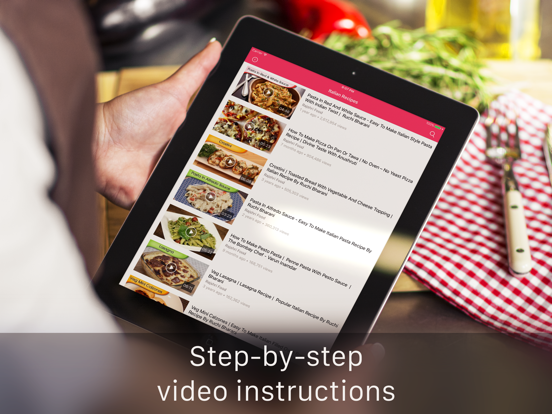 Screenshot #6 pour Italian Recipes: Healthy recipes, cooking videos