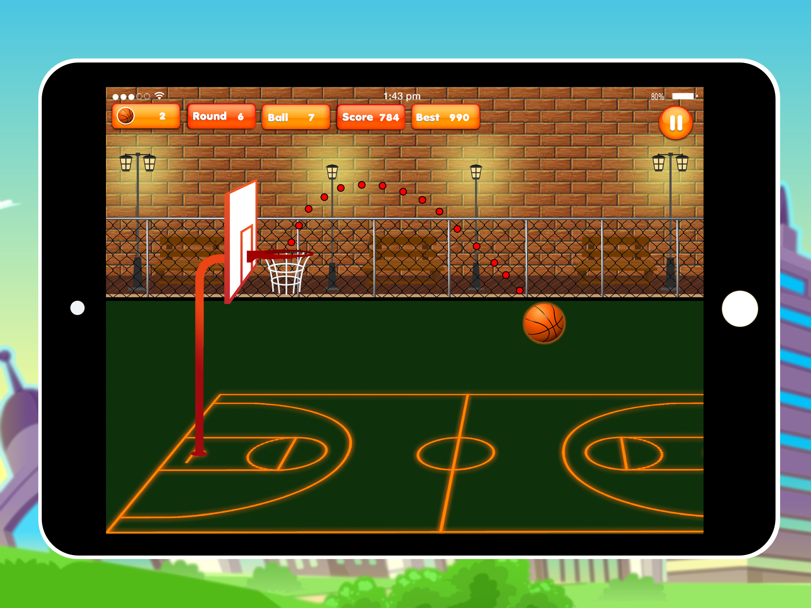 Basket Ball - Catch Up Basketball screenshot 8