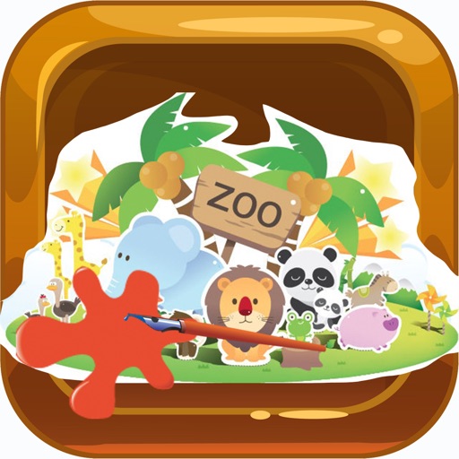 Zoo Coloring Cartoon Game Magic for Kids iOS App