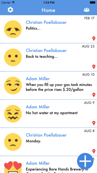 MOOD - Share and Track Your Moods Screenshot 2 - AppWisp.com MOOD - Share and Track Your Moods Screenshot 2 - AppWisp.com
