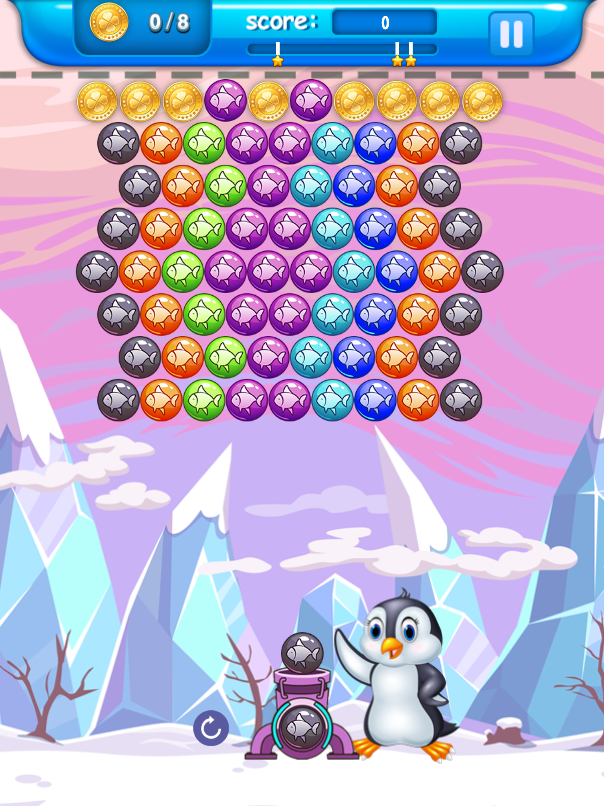 Penguins Funny - Bubble Shooter