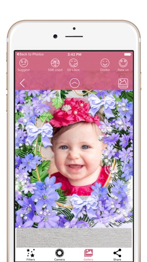 Flowers Photo Frames & Flowers Borders Effects(圖2)-速報App