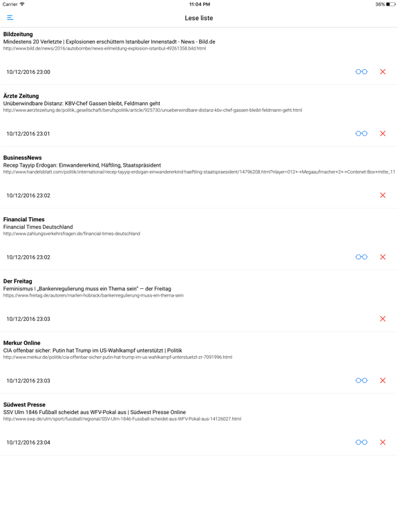 ZEITUNGEN UND ZEITSCHRIFTEN iPad screenshot 4 - News app