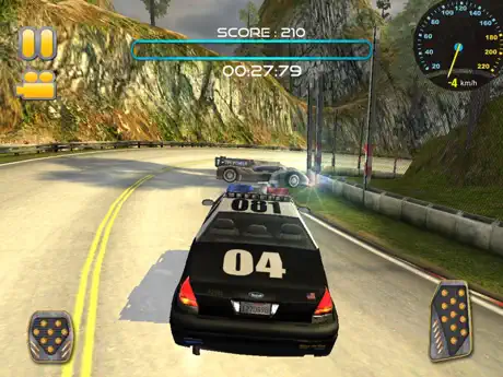 Police Car Chase:Off Road Hill Racing