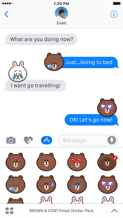 BROWN & CONY Emoji Stickers - LINE FRIENDS screenshot 3