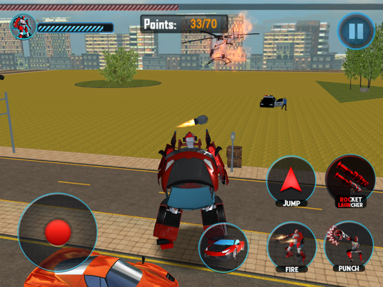 Screenshot #4 for Futuristic Car Robot Rampage