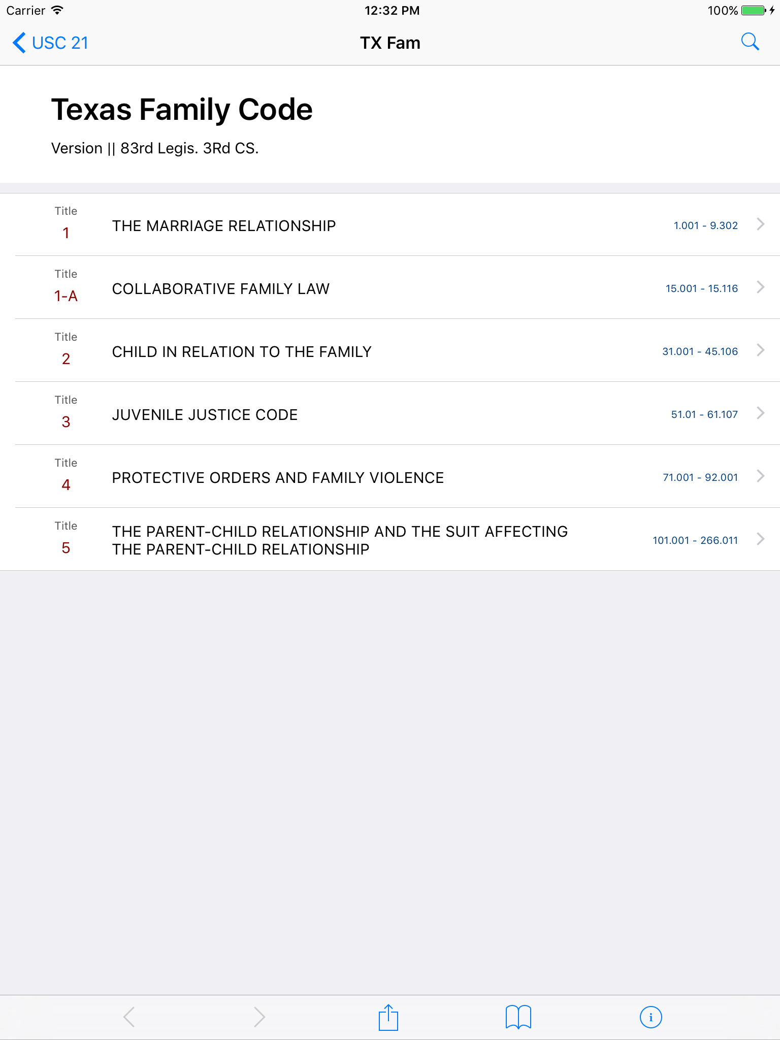 Texas Family Code (LawStack's TX Law/Statutes) screenshot 6
