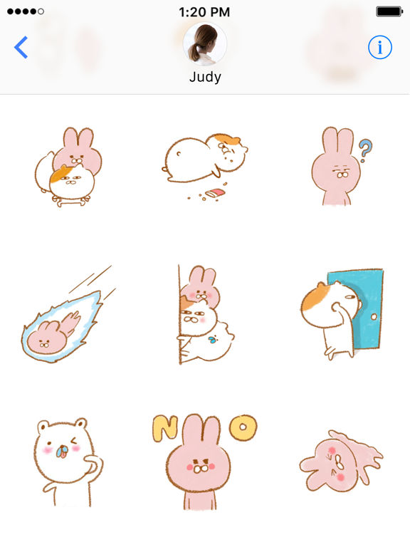 Hop! Meow~ Roar! iPad screenshot 5 - Stickers app