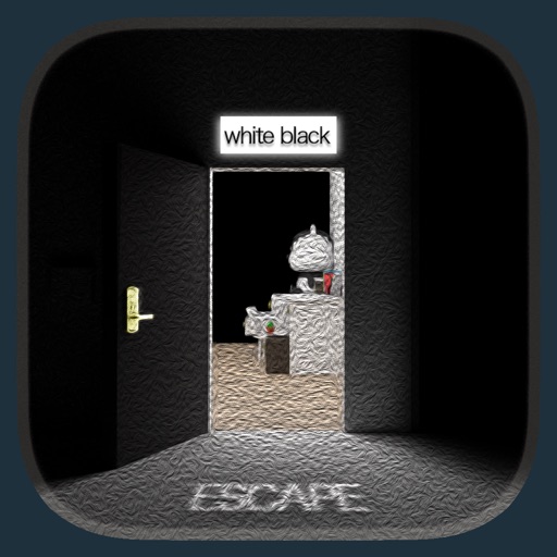 Escape -white and black- icon