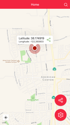 My GPS Coordinates and Share Location screenshot 1