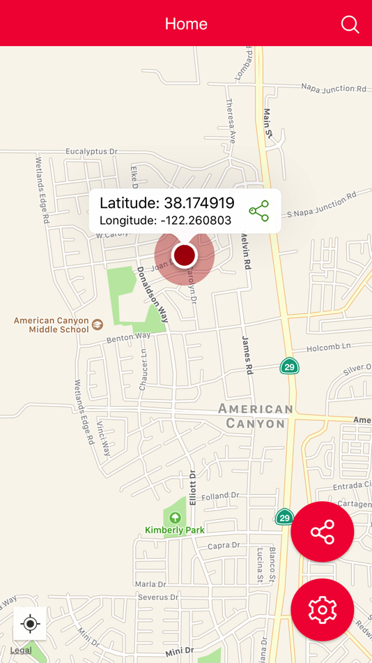 #1. My GPS Coordinates and Share Location (iOS) 由: Bhavik Savaliya