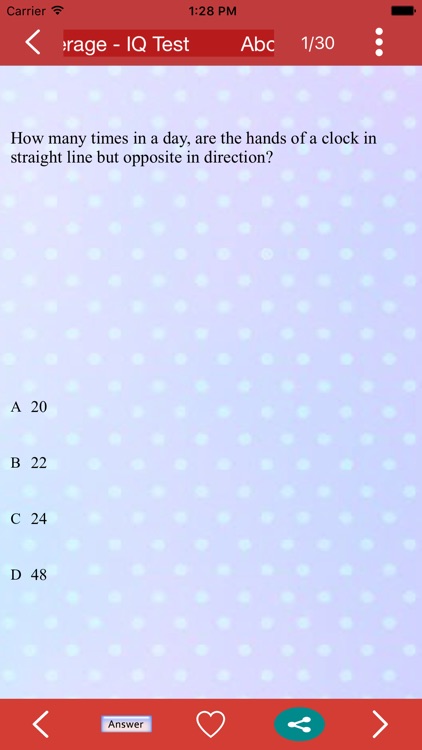 Test your IQ