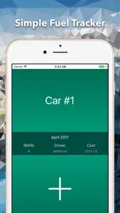 Simple Fuel Tracker - MPG Calculator, Mileage log screenshot #1 for iPhone