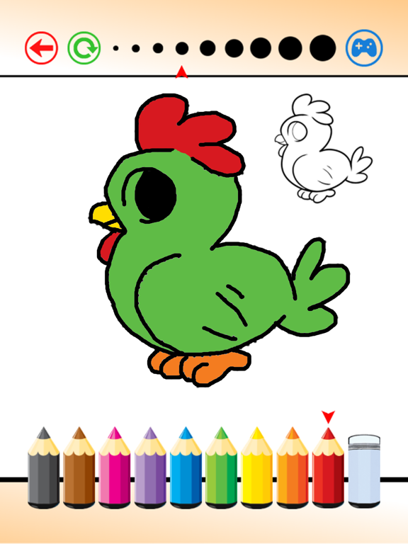 Drawing Animal on Sketch line and Coloring for Kid iPad screenshot