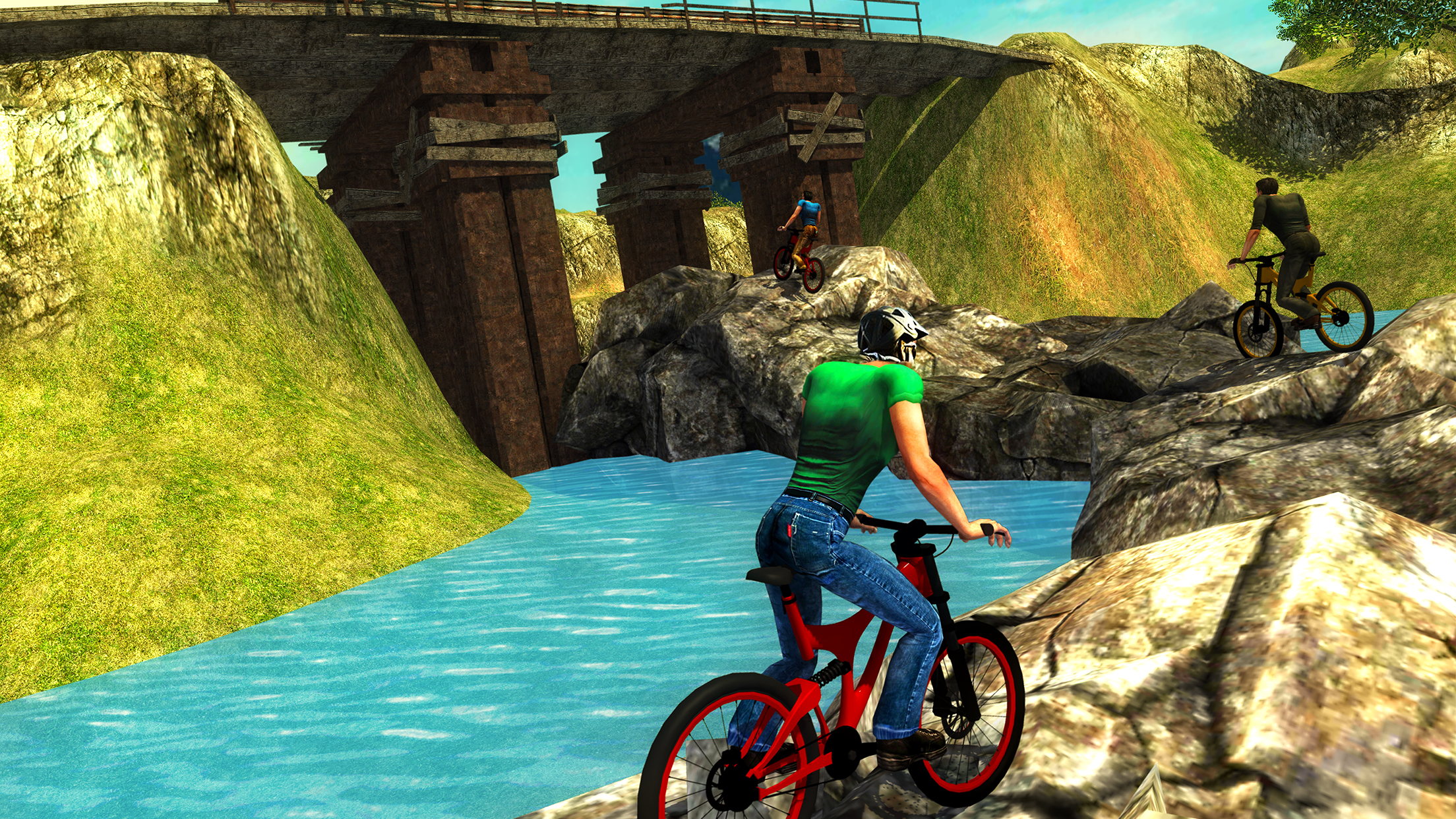Crazy Off road Mountain Bicycle Rider Simulator 3D screenshot 5