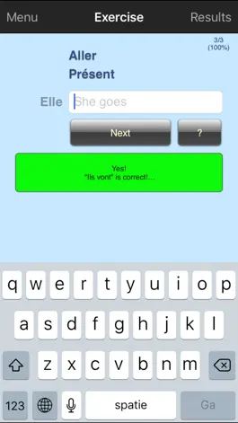 Game screenshot Verbuga French Verb Trainer Lite apk