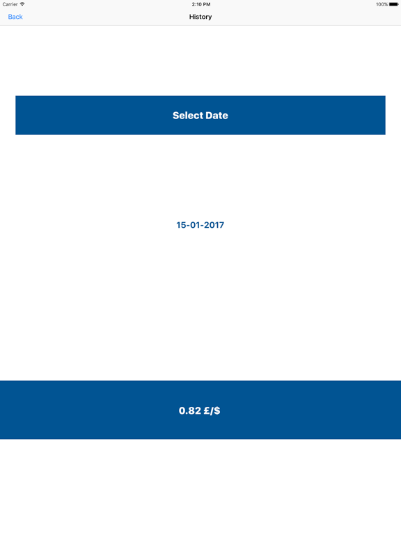 USD To GBP Currency Converter iPad screenshot