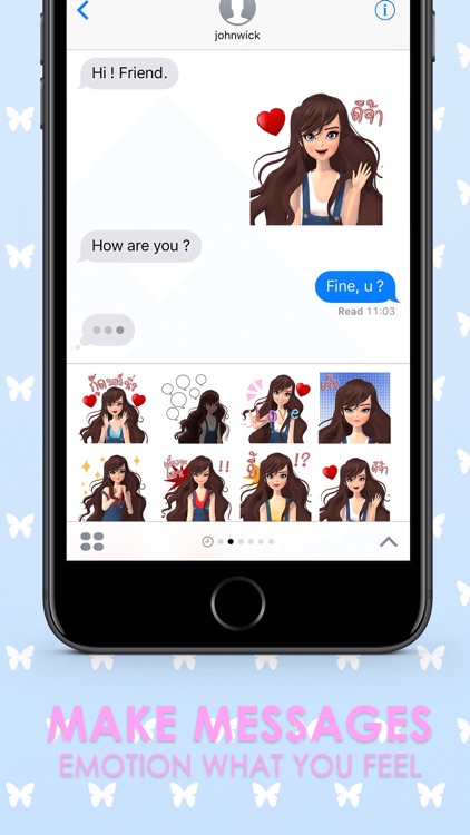 CrazyRuby Sexy girl 2 Thai Stickers for iMessage