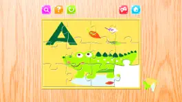 Game screenshot Alphabet  A-Z Animals Jigsaw Puzzles for kids mod apk