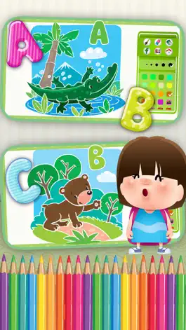 Game screenshot ABC Животные Книжка-раскраска Игры Для детские apk