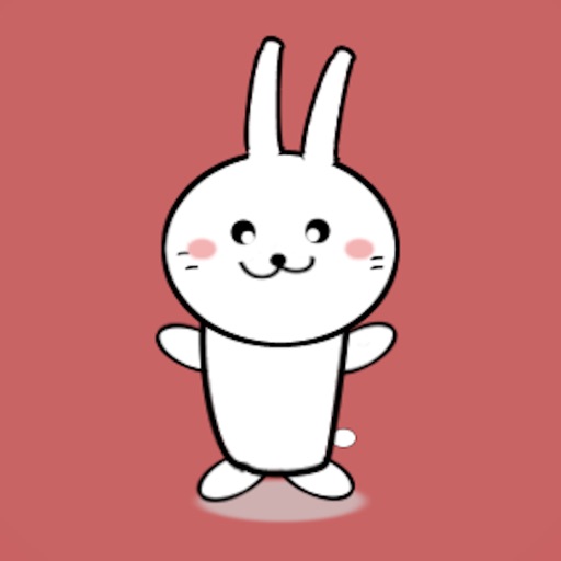 Rabbit Moving Sticker iOS App