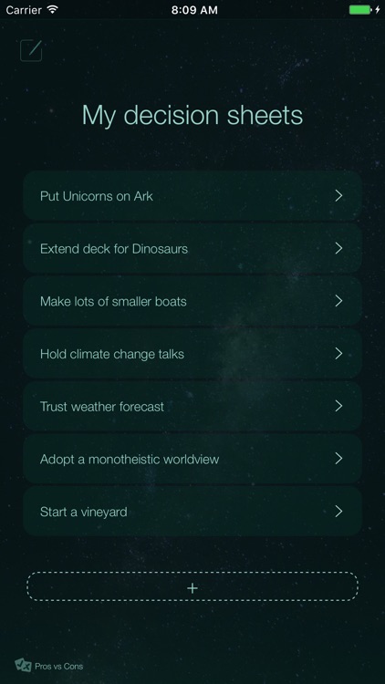 Pros vs Cons app