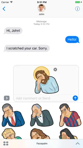 Game screenshot Facepalm stickers for iMessage by gudim apk