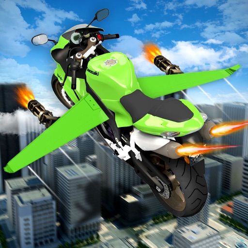 Flying RC Robote Simulator: Bike Flight Racing Icon