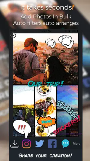 Captura de pantalla de Comic Strip - Comic Maker en iPhone 2