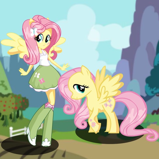 Fluttershy Pony VS Human icon