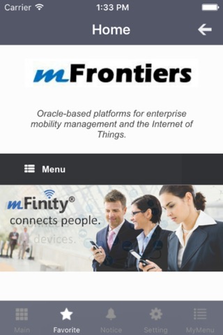 mFinity screenshot 4