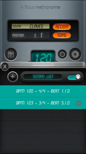N-Track Metronom iPhone Ekran Görüntüsü 2