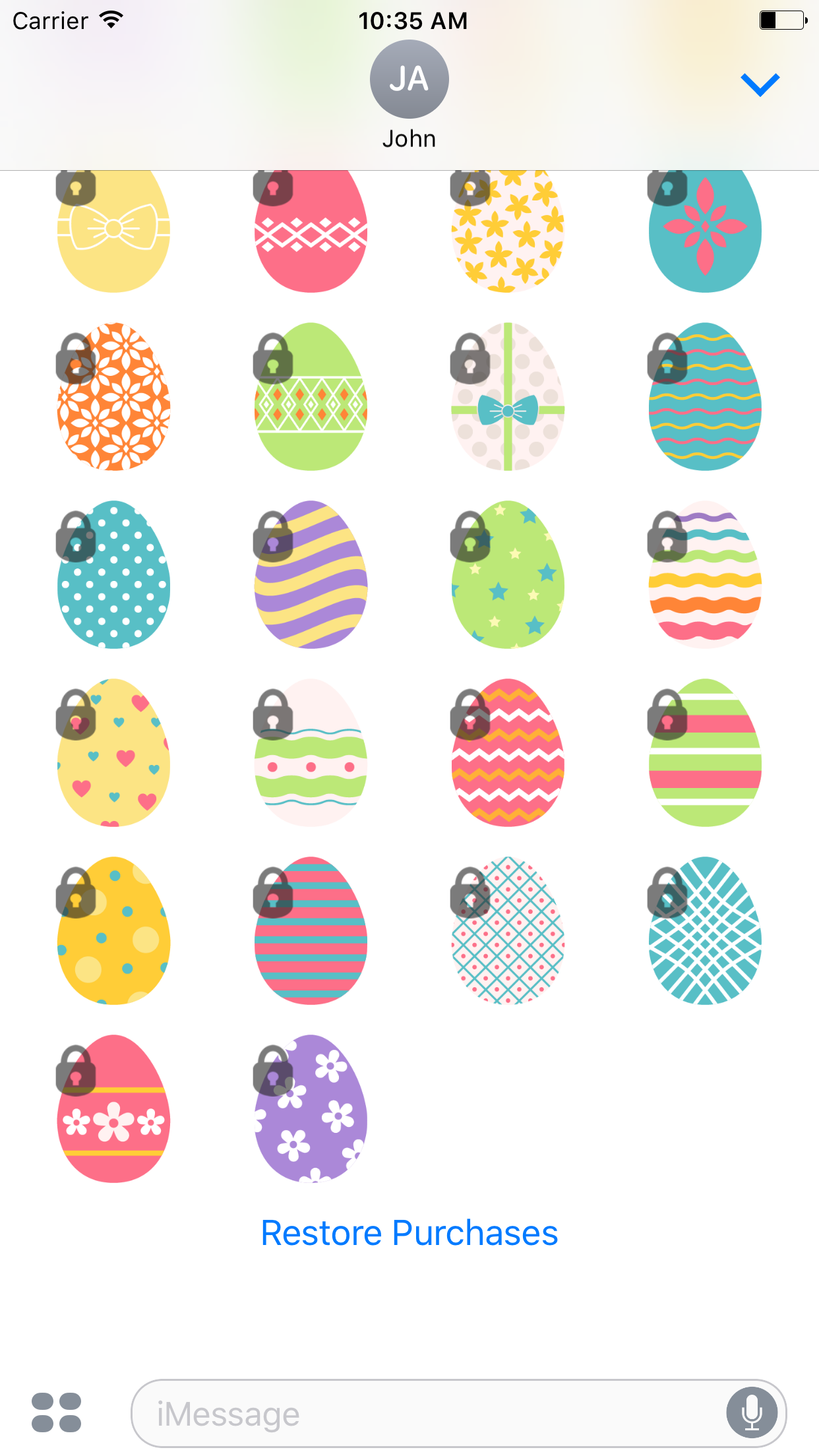 Springtime Easter Stickers