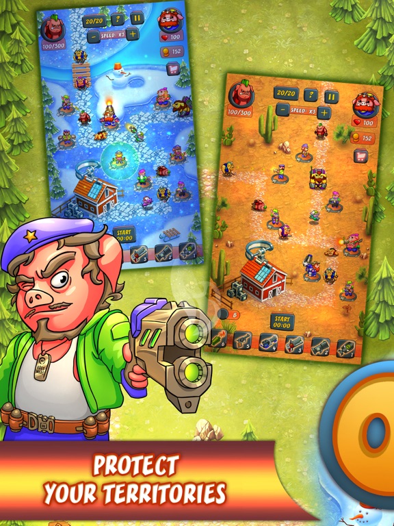 Screenshot #4 pour Hogs Wars (TD) - Tower Defense Wars