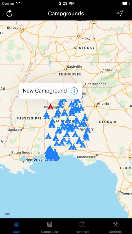 Alabama – Campgrounds & RV Parks