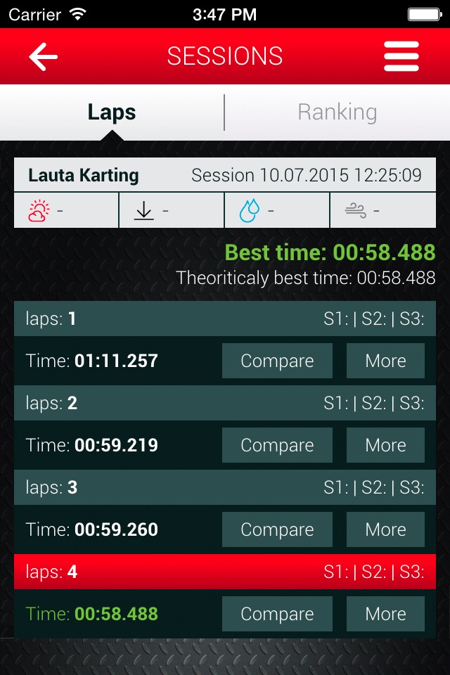 RaceFacer screenshot 3