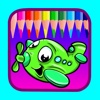 Cartoon painting and drawing planes coloring