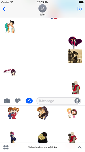 Valentine Romance Sticker for iMessage(圖2)-速報App