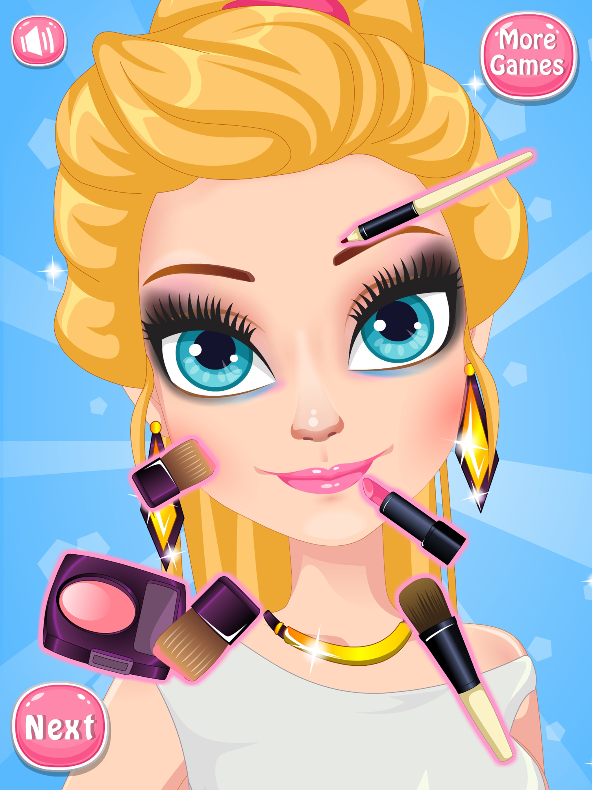 Summer Smoky Makeup Tutorial - Girl Salon Games