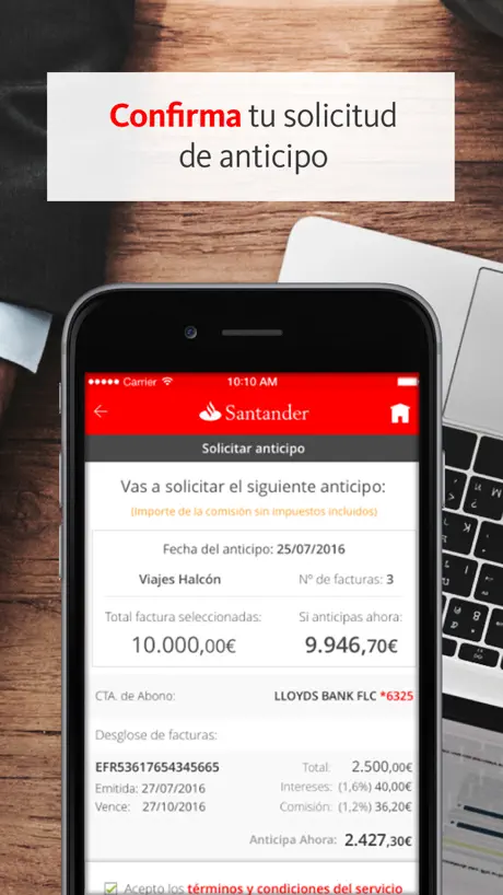 Confirming Santander