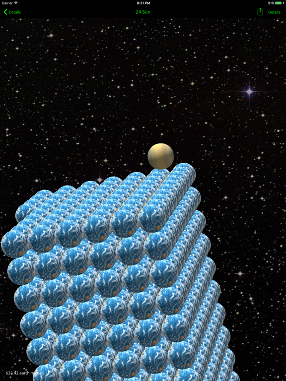 Exoplanets vs Earth iPad screenshot 4 - Education app