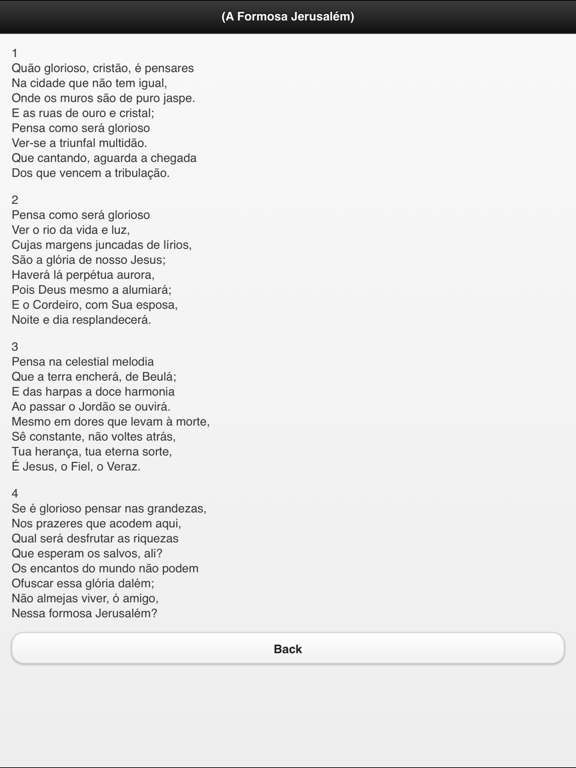 Screenshot #4 pour Harpa Crista (Bible Hymns in Portuguese Free)