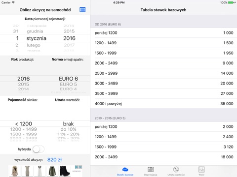 Oblicz akcyzę na samochód 2017 screenshot 2