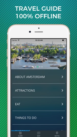 Amsterdam Travel Guide with Offline Street Map(圖1)-速報App