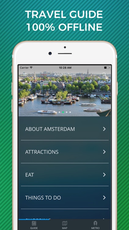 Amsterdam Travel Guide with Offline Street Map