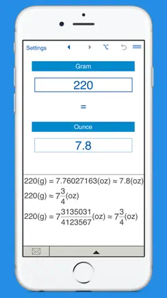Ounces to grams and grams to oz weight converter iPhone image 3